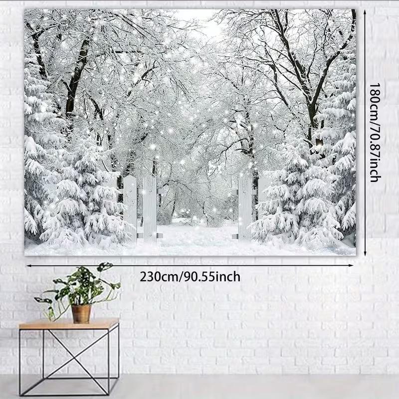 2D White Gate Backdrop Snowy Trees Party Photography Background 47.2x31.5inch/120*80cm
2D White Gate Backdrop Snowy Trees Party Photography Background 47.2x31.5inch/120*80cm