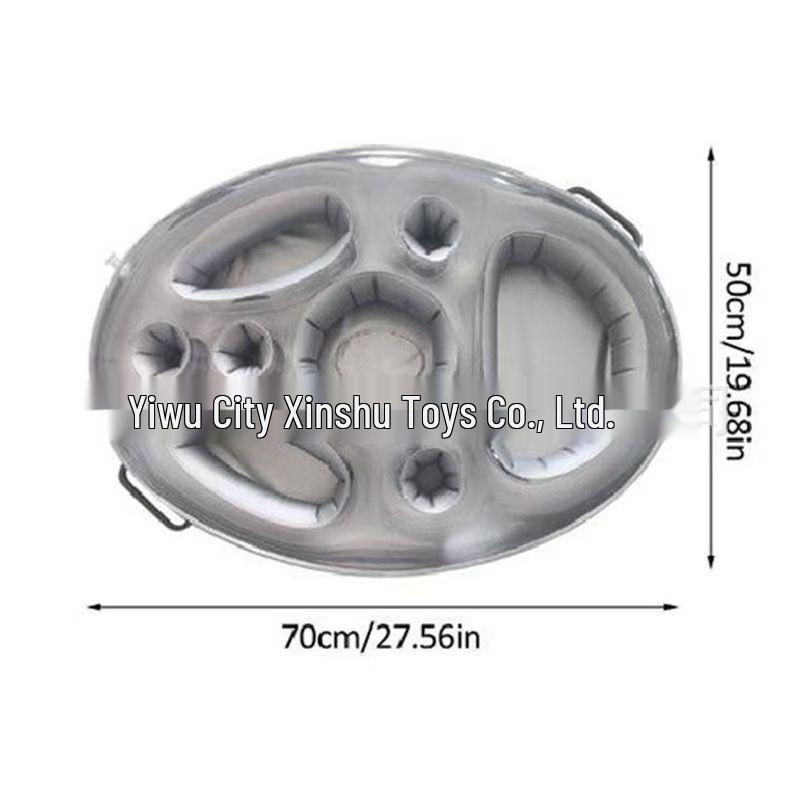 PVC Inflatable Pool Tray: Multi-hole Floating Drink & Snack Holder
PVC Inflatable Pool Tray: Multi-hole Floating Drink & Snack Holder