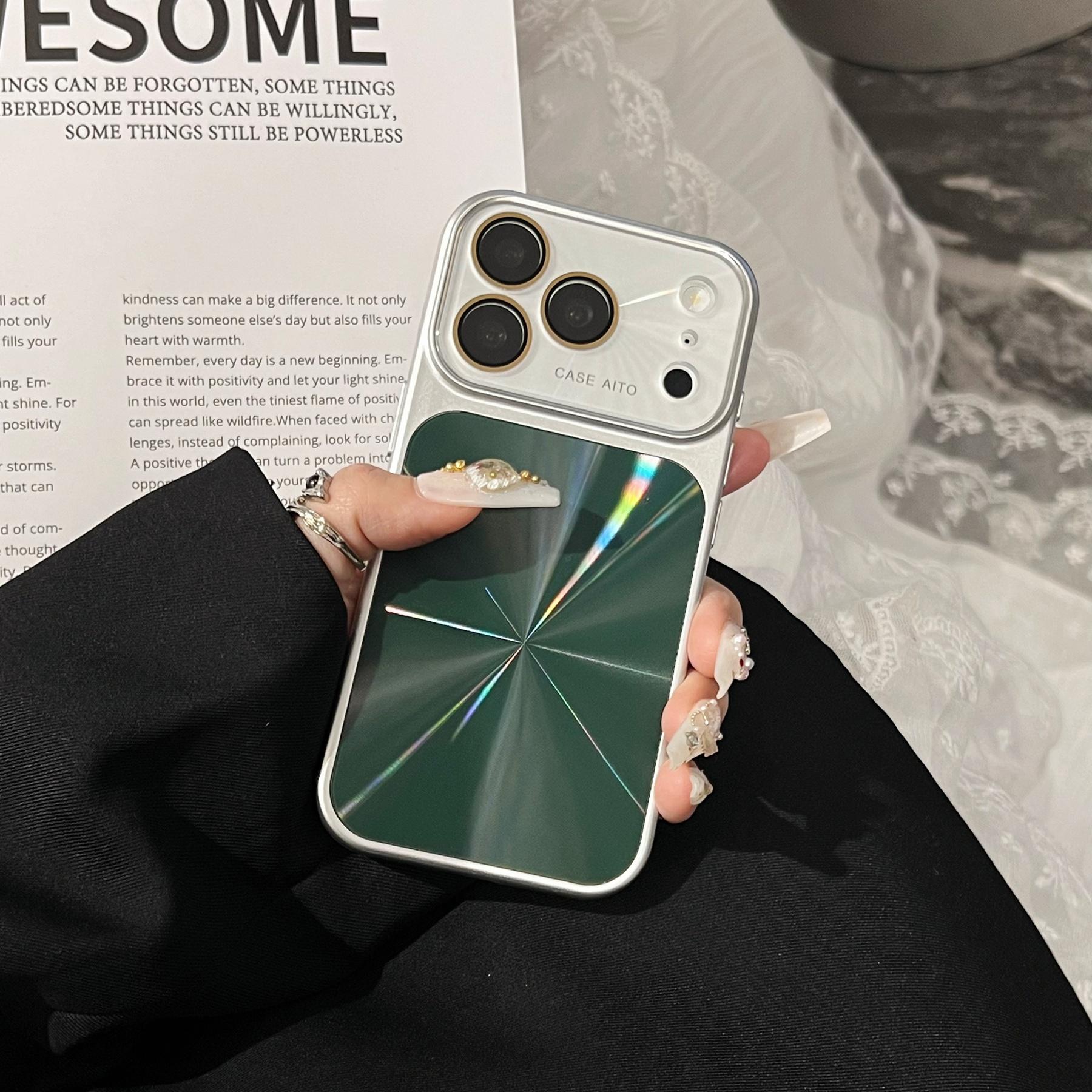 Dazzling Laser CD Pattern Large Window Bumper Case For iPhone 17 16 15 14 Pro Max Shockproof Crystal Camera Protection Cover iPhone17 темно-зелений колір
Dazzling Laser CD Pattern Large Window Bumper Case For iPhone 17 16 15 14 Pro Max Shockproof Crystal Camera Protection Cover iPhone17 темно-зелений колір