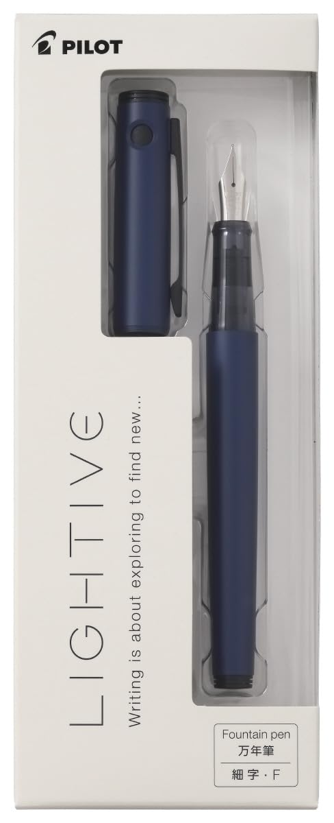 Pilot Light Fountain Fine PFLT1NVF Pen, Nib, Navy,
Pilot Light Fountain Fine PFLT1NVF Pen, Nib, Navy,