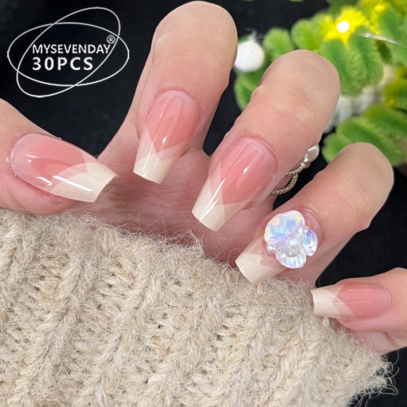 Spicy Girl Glitter Gradient Press-On Nails - Short French Manicure Tips Handmade nails M size #10 pieces/bag
Spicy Girl Glitter Gradient Press-On Nails - Short French Manicure Tips Handmade nails M size #10 pieces/bag