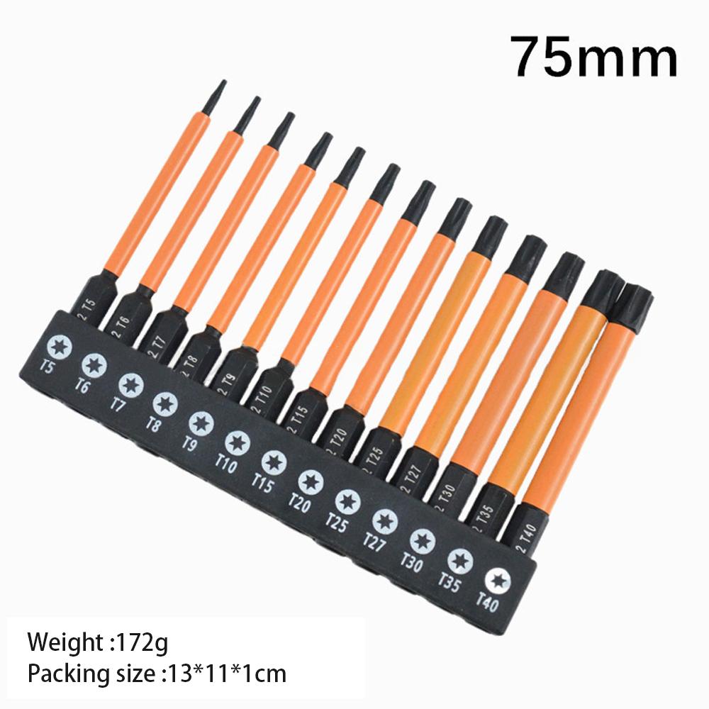 13Pcs/set Impact Hex Head Allen Wrench Drill Bit Set 75mm 100mm 150mm Hex-Shank S2 Steel Hex Screwdriver Bits Metric Magnetic
13Pcs/set Impact Hex Head Allen Wrench Drill Bit Set 75mm 100mm 150mm Hex-Shank S2 Steel Hex Screwdriver Bits Metric Magnetic