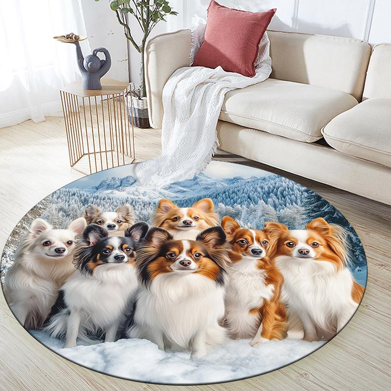 Papillon pattern round rug,Carpet Rug for Living Room Bedroom Playroom ,Non-slip Floor Mat,Holiday Gifts and Birthday Gifts. 80cmx80cm
Papillon pattern round rug,Carpet Rug for Living Room Bedroom Playroom ,Non-slip Floor Mat,Holiday Gifts and Birthday Gifts. 80cmx80cm