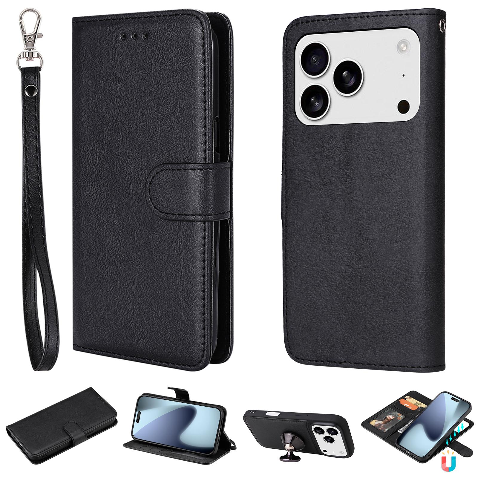 For iPhone 17 Pro Case 2 in 1 Detachable Magnetic Leather Wallet Mobile Cover with Strap
For iPhone 17 Pro Case 2 in 1 Detachable Magnetic Leather Wallet Mobile Cover with Strap