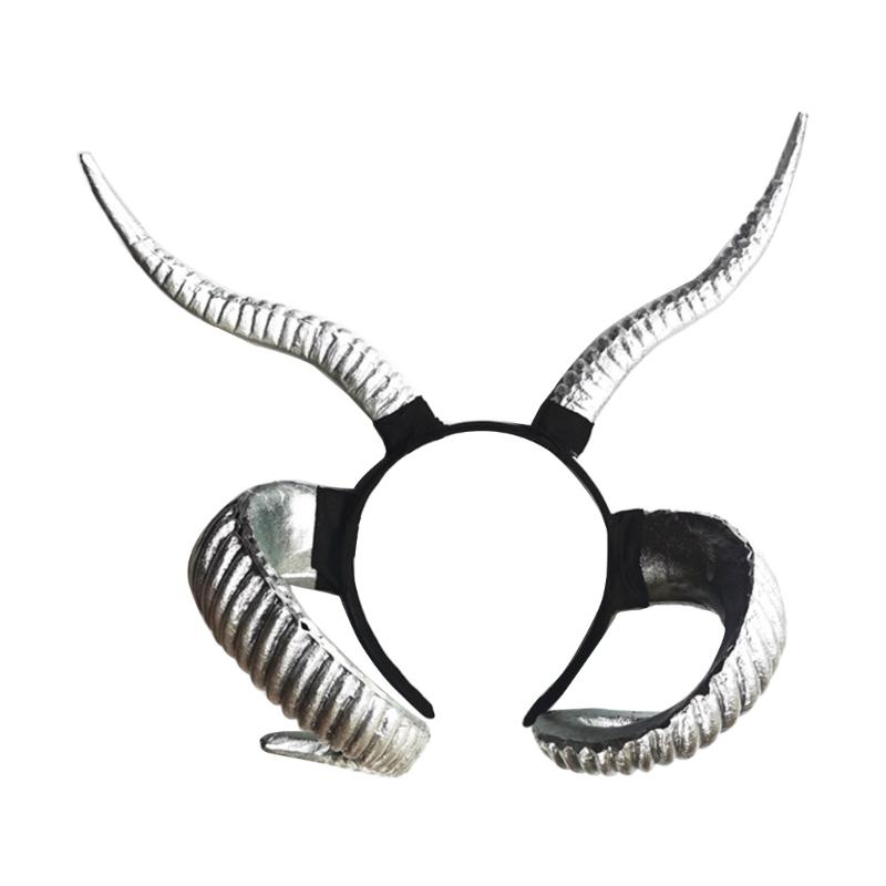Cosplay Goat Horn Hairband Animal Ear Dress Up Costume Headband Gothic Headgear срібний
Cosplay Goat Horn Hairband Animal Ear Dress Up Costume Headband Gothic Headgear срібний