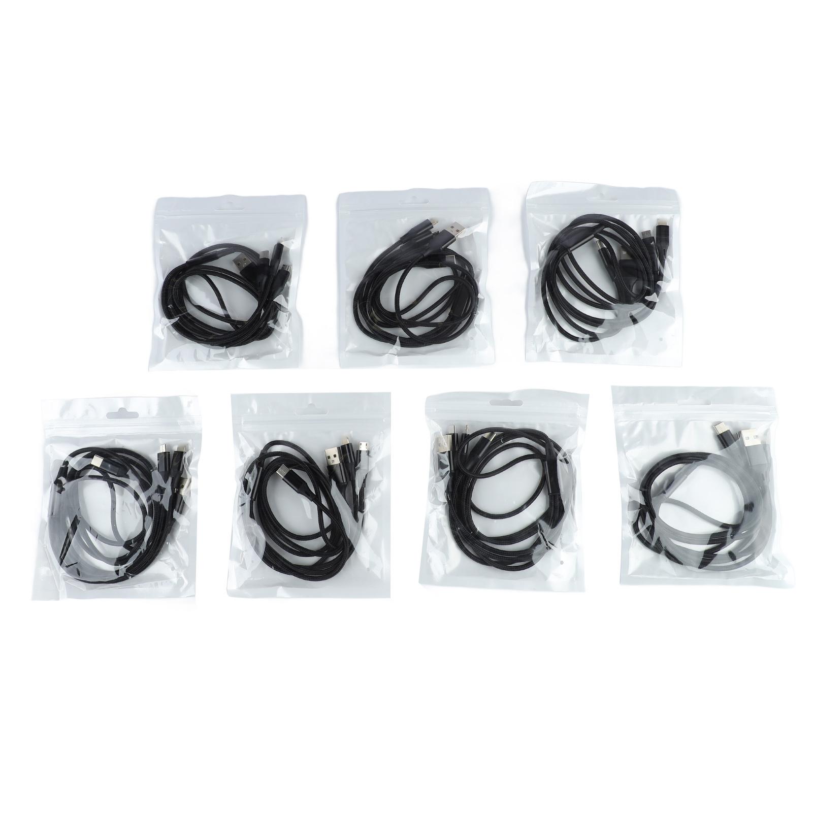 7PCS Multi Charging Cable 3 in 1 Fast Charging Cable Micro USB Type C Charger Cord Adapter for Cell
7PCS Multi Charging Cable 3 in 1 Fast Charging Cable Micro USB Type C Charger Cord Adapter for Cell