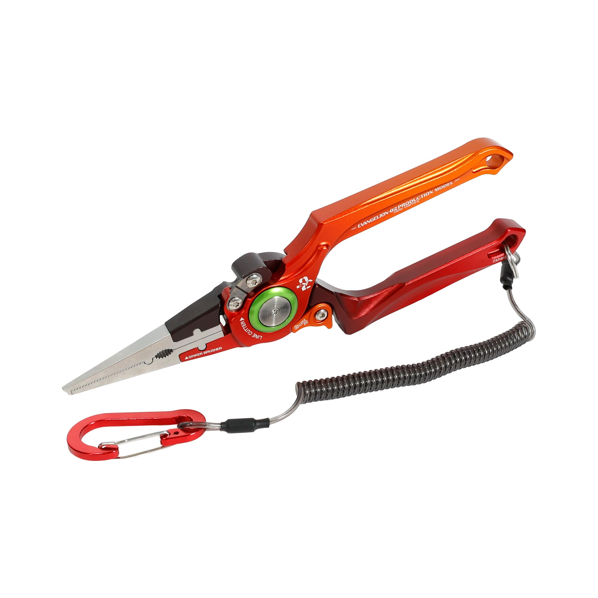 EVA x DRESS Aluminum Evangelion Color with Dedicated and Spiral Hook Line Fishing Easy Quick and Easy Goods 8-inch Pliers, Unit-02 Collaboration,
EVA x DRESS Aluminum Evangelion Color with Dedicated and Spiral Hook Line Fishing Easy Quick and Easy Goods 8-inch Pliers, Unit-02 Collaboration,