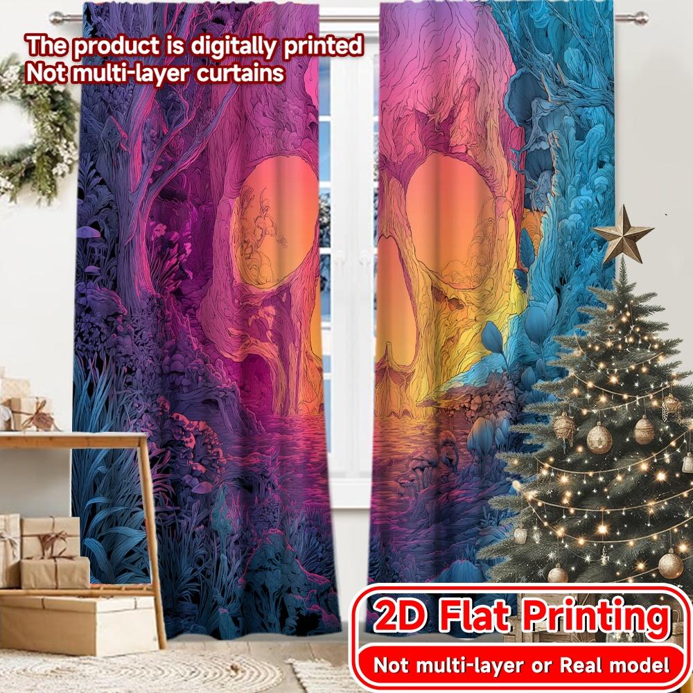 2D Flat Printing 2pcs Cosmic Skullscape Light Filtering Modern Curtains 100% Polyester Curtains Festive Perfect for Kitchen 100*130 Grommet Top 1pcs
2D Flat Printing 2pcs Cosmic Skullscape Light Filtering Modern Curtains 100% Polyester Curtains Festive Perfect for Kitchen 100*130 Grommet Top 1pcs