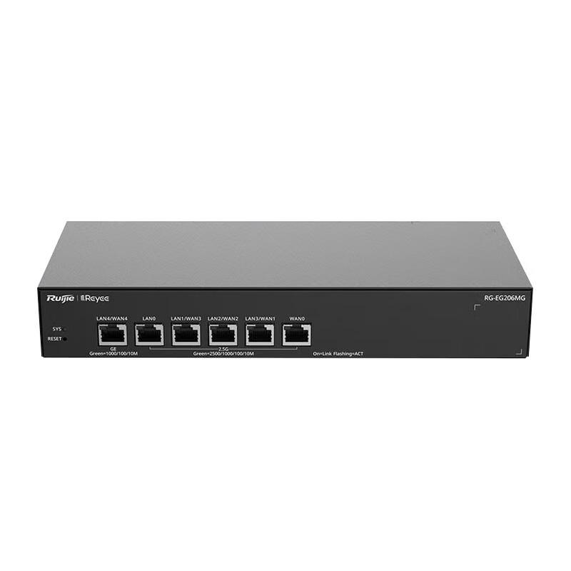 Ruijie RG-EG206MG 6-Port 2.5G Gateway Router
Ruijie RG-EG206MG 6-Port 2.5G Gateway Router