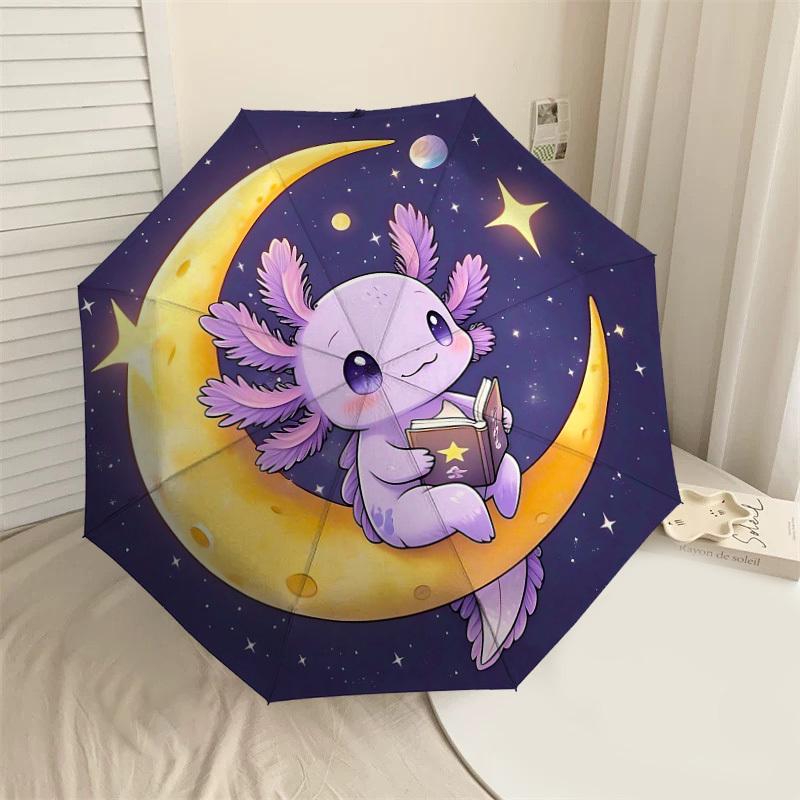 1PC Axolotl Moon Umbrella-8-Rib Reinforced Portable Folding Travel Suitable for All Seasons Outdoor Daily Use-G387
1PC Axolotl Moon Umbrella-8-Rib Reinforced Portable Folding Travel Suitable for All Seasons Outdoor Daily Use-G387