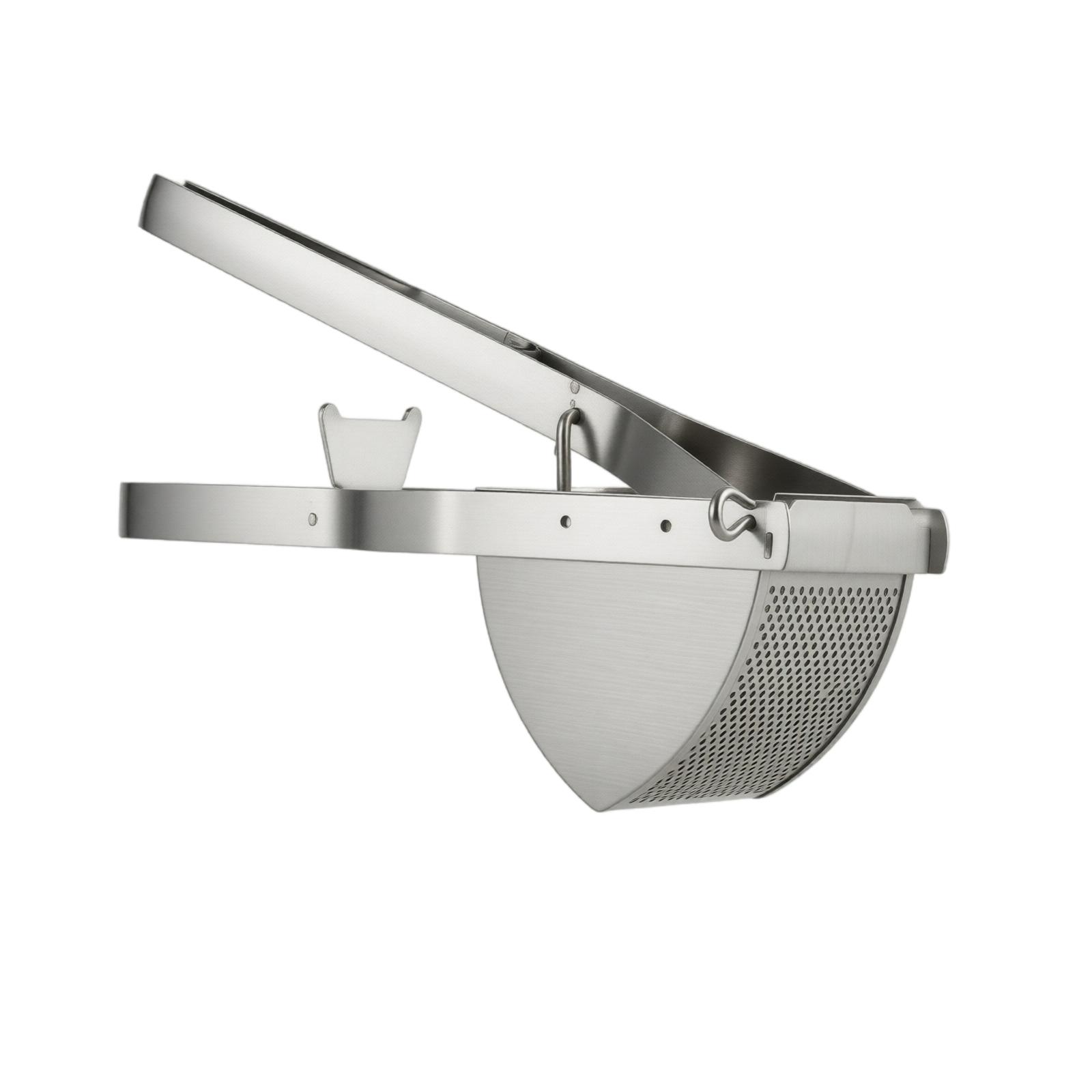 Stainless Steel Potato Masher Press with Hinged Basket for Efficient Mashing and Crushing Kitchen Tool for Vegetables and Fruits one size
Stainless Steel Potato Masher Press with Hinged Basket for Efficient Mashing and Crushing Kitchen Tool for Vegetables and Fruits one size