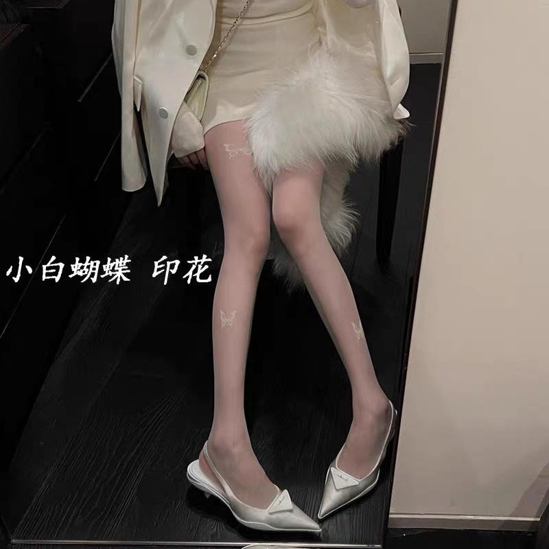 Flocking butterfly stockings anti-hook silk durable wear thin niche bow black silk thin sexy Internet celebrity print white silk one size
Flocking butterfly stockings anti-hook silk durable wear thin niche bow black silk thin sexy Internet celebrity print white silk one size