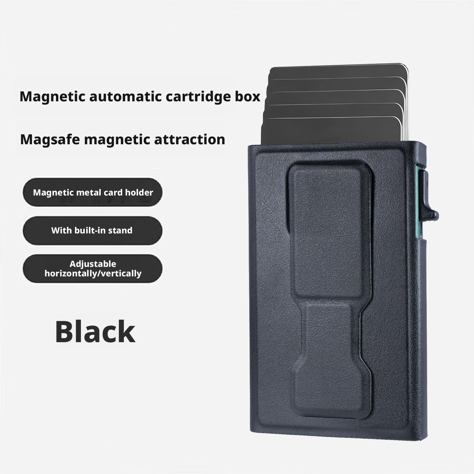 Magnetic Pop-up Phone Stand & Card Holder for Magsafe чорний
Magnetic Pop-up Phone Stand & Card Holder for Magsafe чорний