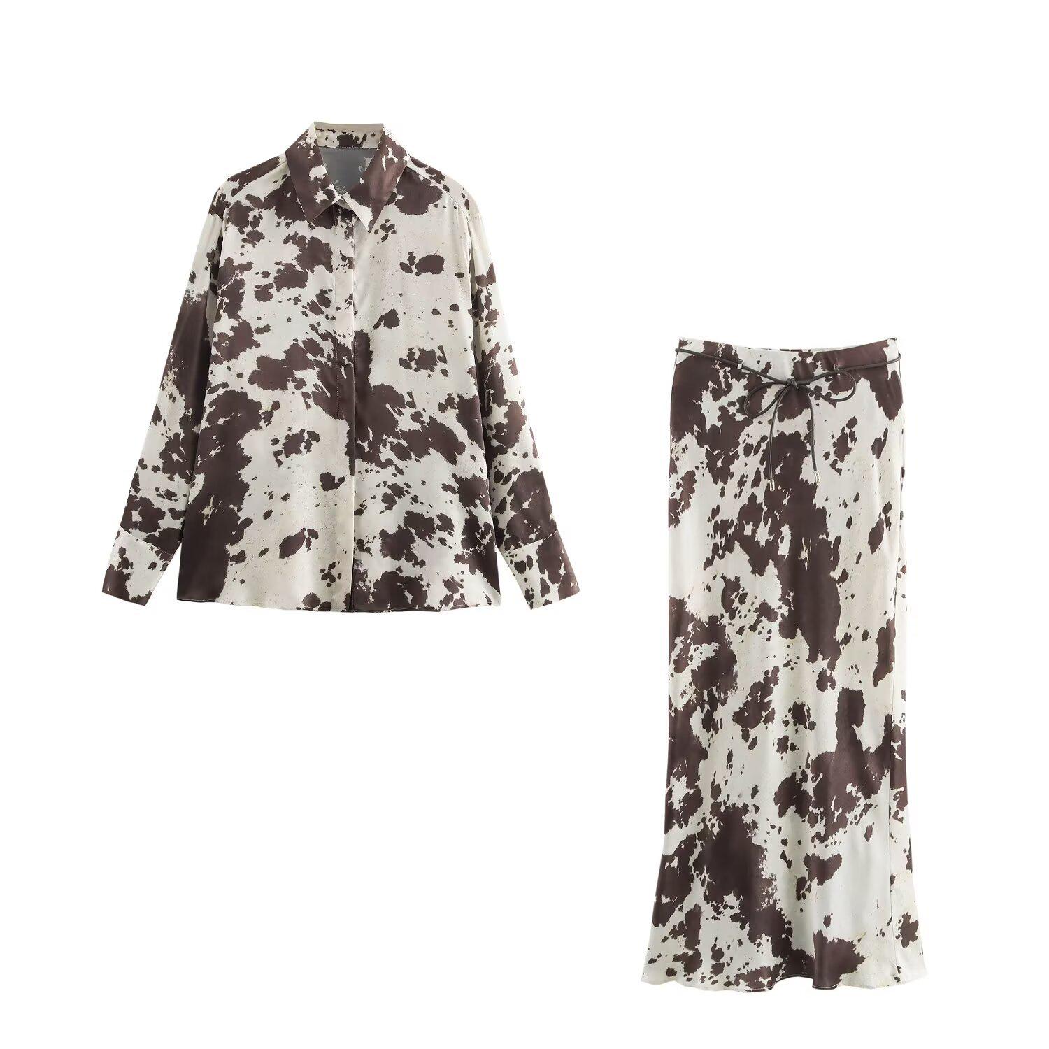 Spring 2025 Women s Printed Drape Shirt & High-Waisted Tie-Up Skirt Set Small кавовий
Spring 2025 Women s Printed Drape Shirt & High-Waisted Tie-Up Skirt Set Small кавовий