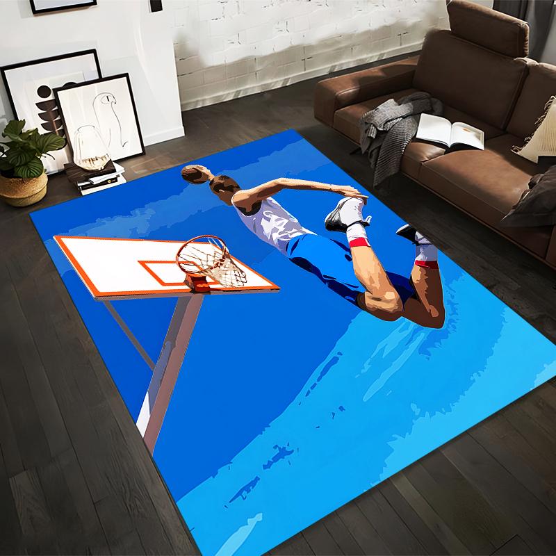 Basketball Player Dunking Art Carpet with Blue Sky Background Suitable for use as an anti-slip for living room bedroom sofas 40x60cm( 15x23in )
Basketball Player Dunking Art Carpet with Blue Sky Background Suitable for use as an anti-slip for living room bedroom sofas 40x60cm( 15x23in )