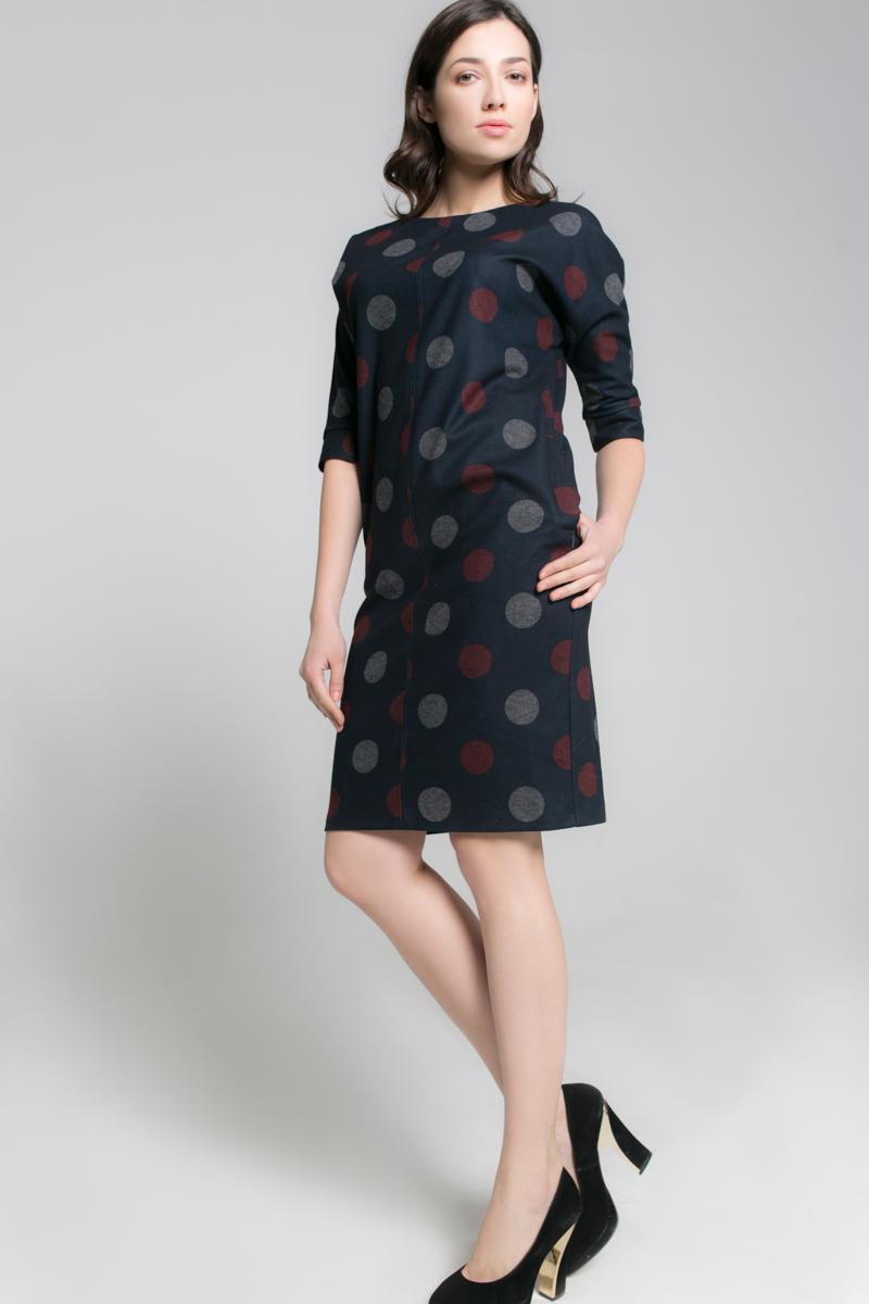 Сукня у великий горох 40 midnight синього кольору
Сукня у великий горох 40 midnight синього кольору