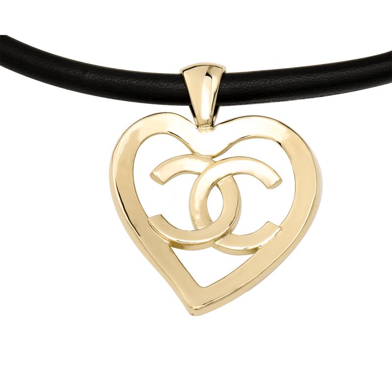 CHANEL 22P Hollow Heart Metal Necklace Women s Black чорний
CHANEL 22P Hollow Heart Metal Necklace Women s Black чорний