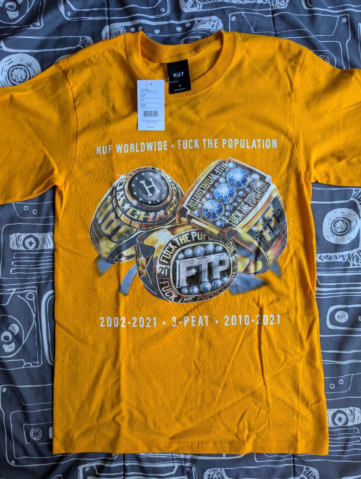 2022 HUF x FTP 3-Peat RINGS Tee T-Shirt GOLD/YELLOW mens Size Small 5XL різнокольоровий
2022 HUF x FTP 3-Peat RINGS Tee T-Shirt GOLD/YELLOW mens Size Small 5XL різнокольоровий