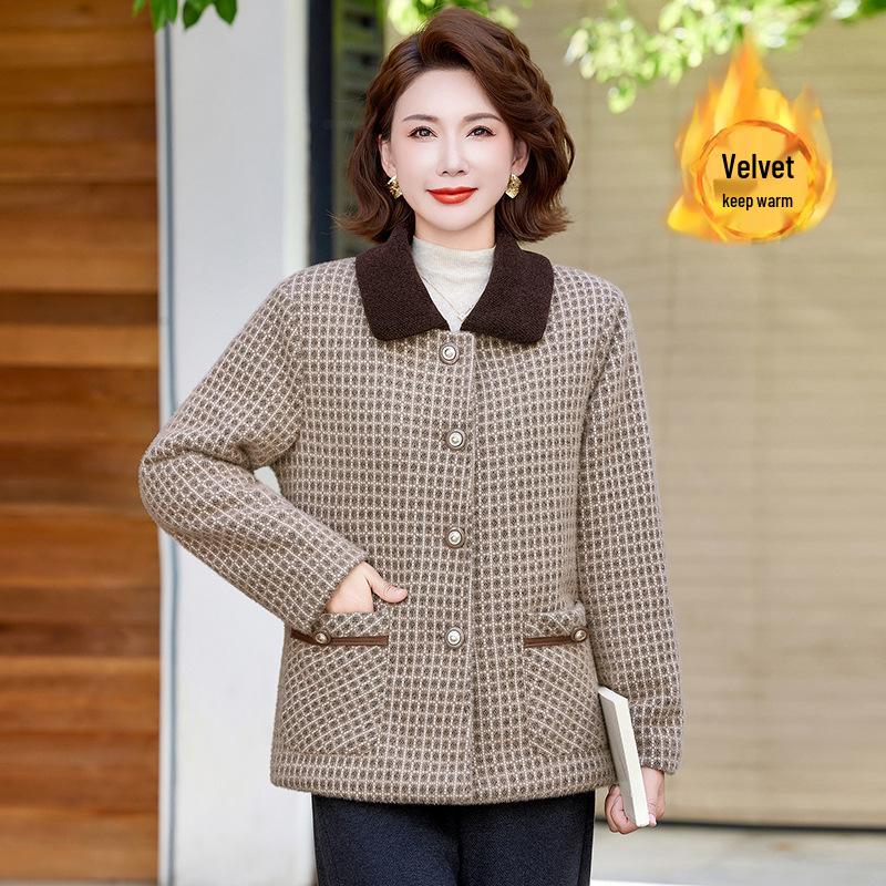 Stylish Woolen Cardigan Coat for Middle-Aged and Elderly Women - Versatile Autumn/Winter Windbreaker XXL хакі
Stylish Woolen Cardigan Coat for Middle-Aged and Elderly Women - Versatile Autumn/Winter Windbreaker XXL хакі