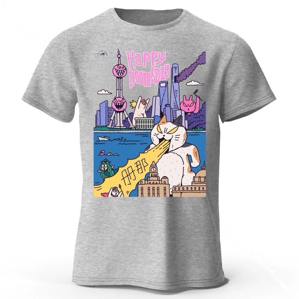 Irritable Kitten Summer Print Men s Pure Cotton Sports Running Fitness Short Sleeved Simple Style Plus Loose Casual T-shirt L сірий
Irritable Kitten Summer Print Men s Pure Cotton Sports Running Fitness Short Sleeved Simple Style Plus Loose Casual T-shirt L сірий