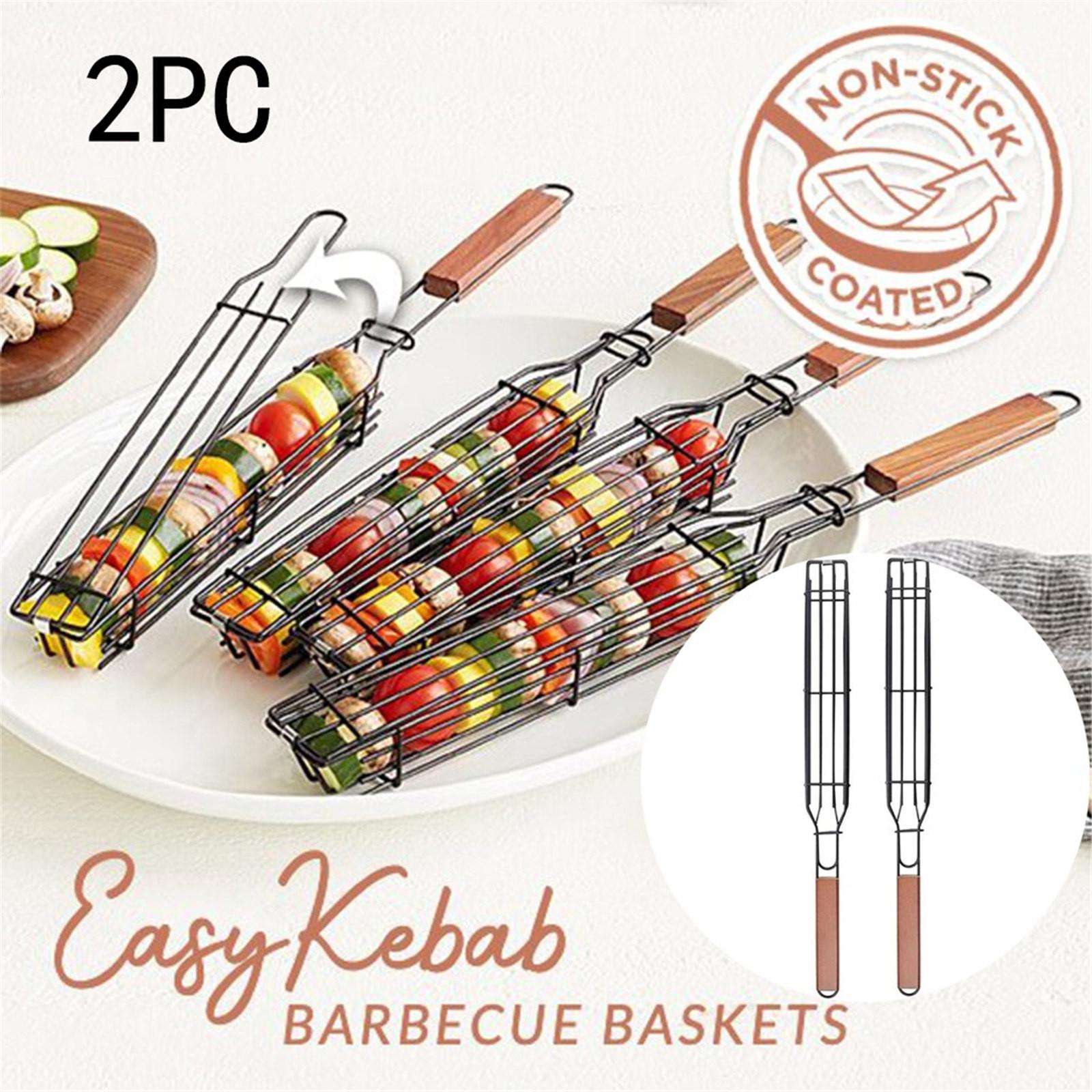 Корзины для барбекю Easy Kebab, щипцы для барбекю, корзины для гриля-барбекю, сетки для барбекю One Size чёрный
Корзины для барбекю Easy Kebab, щипцы для барбекю, корзины для гриля-барбекю, сетки для барбекю One Size чёрный
