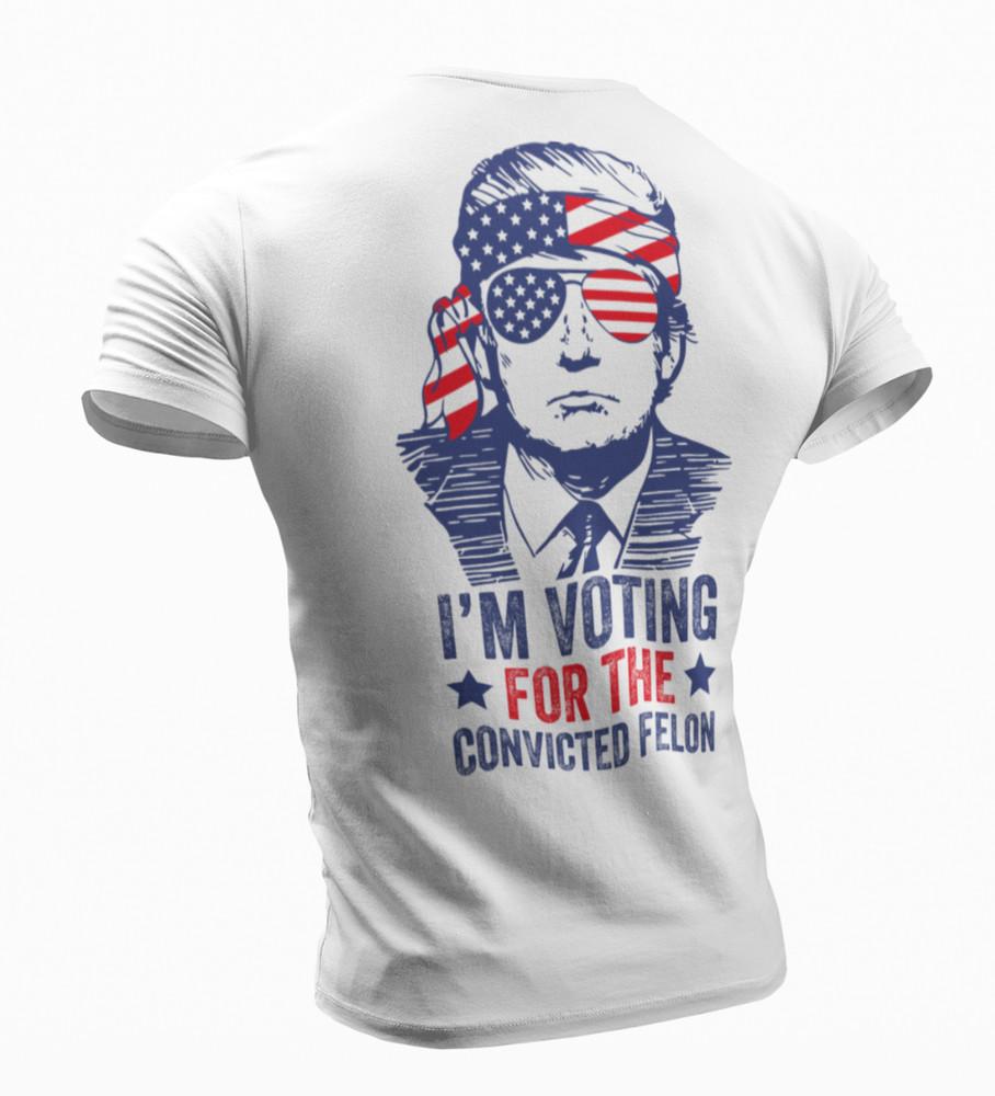 Я голосую за осужденного преступника Смешная политическая предвыборная футболка Трампа 2024 года Смешная футболка Трампа XL
Я голосую за осужденного преступника Смешная политическая предвыборная футболка Трампа 2024 года Смешная футболка Трампа XL