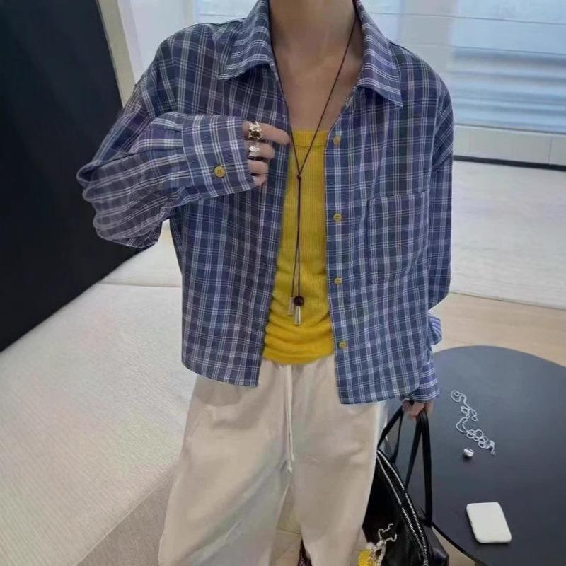 Women s Plaid Shirt & Camisole Set - 2025 Summer Korean Style Loose Slimming Blouse Trend L
Women s Plaid Shirt & Camisole Set - 2025 Summer Korean Style Loose Slimming Blouse Trend L
