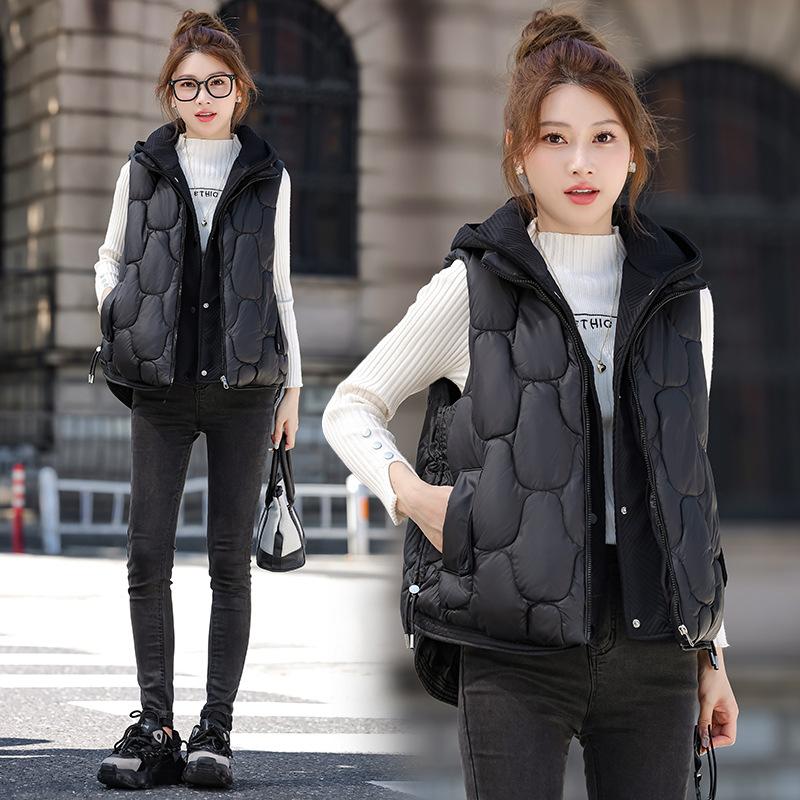 Новая женская легкая куртка-жилет без рукавов с воротником-стойкой, однотонная, утолщенная, теплая, спортивная, повседневная, свободная, легкая куртка XL чёрный
Новая женская легкая куртка-жилет без рукавов с воротником-стойкой, однотонная, утолщенная, теплая, спортивная, повседневная, свободная, легкая куртка XL чёрный