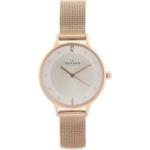 Жіночий кварцовий годинник SKAGEN ANITA рожеве золото SKW2151 з сітчастим браслетом з нержавіючої сталі
Жіночий кварцовий годинник SKAGEN ANITA рожеве золото SKW2151 з сітчастим браслетом з нержавіючої сталі