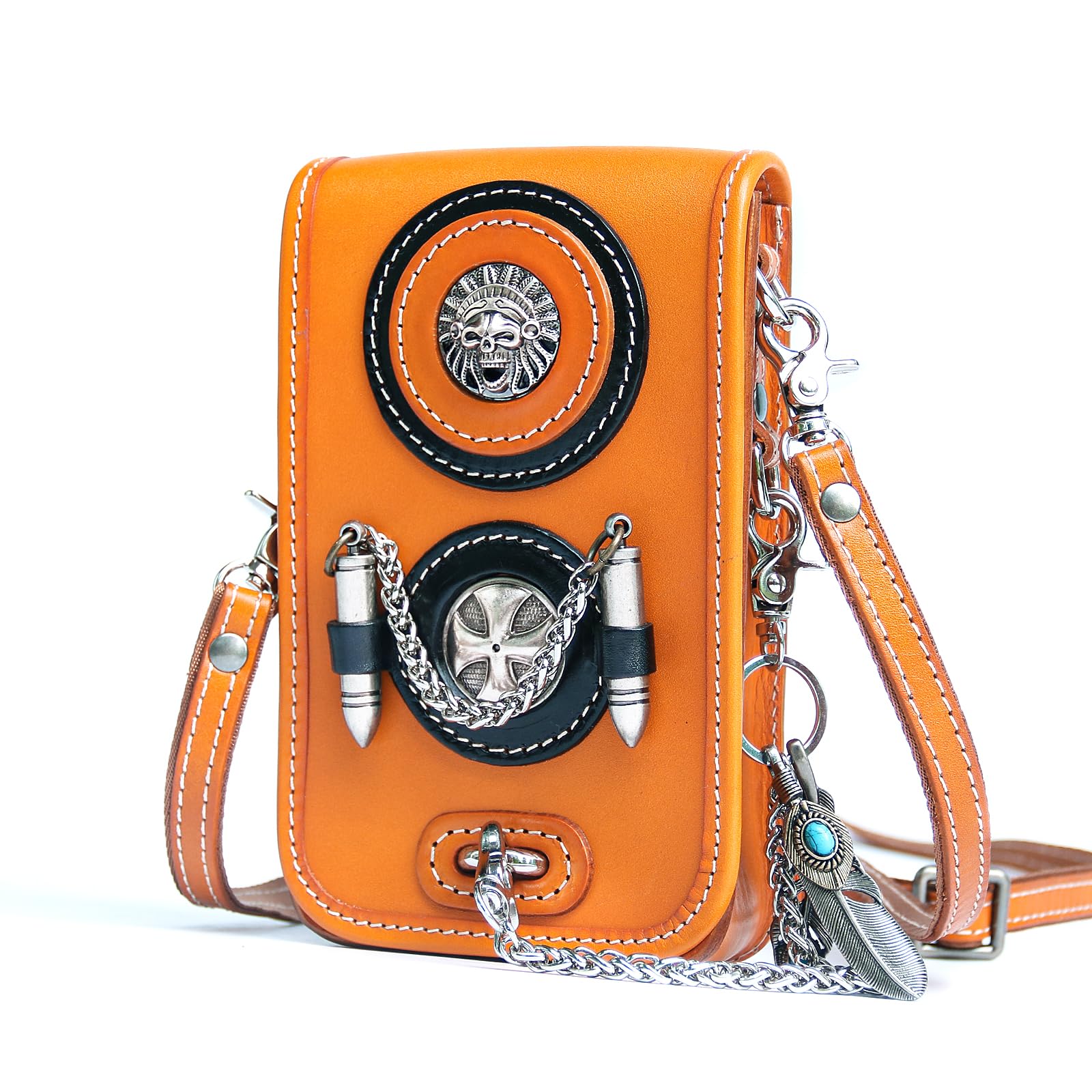 WTZMOTO Мотоцикл оранжевый инструмент общий талия талия задняя передняя кнопка коровья кожа панк талия ретро плечо череп нога и плечо для мотоциклов
WTZMOTO Мотоцикл оранжевый инструмент общий талия талия задняя передняя кнопка коровья кожа панк талия ретро плечо череп нога и плечо для мотоциклов