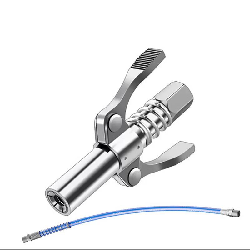 High-Pressure Grease Gun Coupler with Dual Handle 40cm Blue Hose
High-Pressure Grease Gun Coupler with Dual Handle 40cm Blue Hose