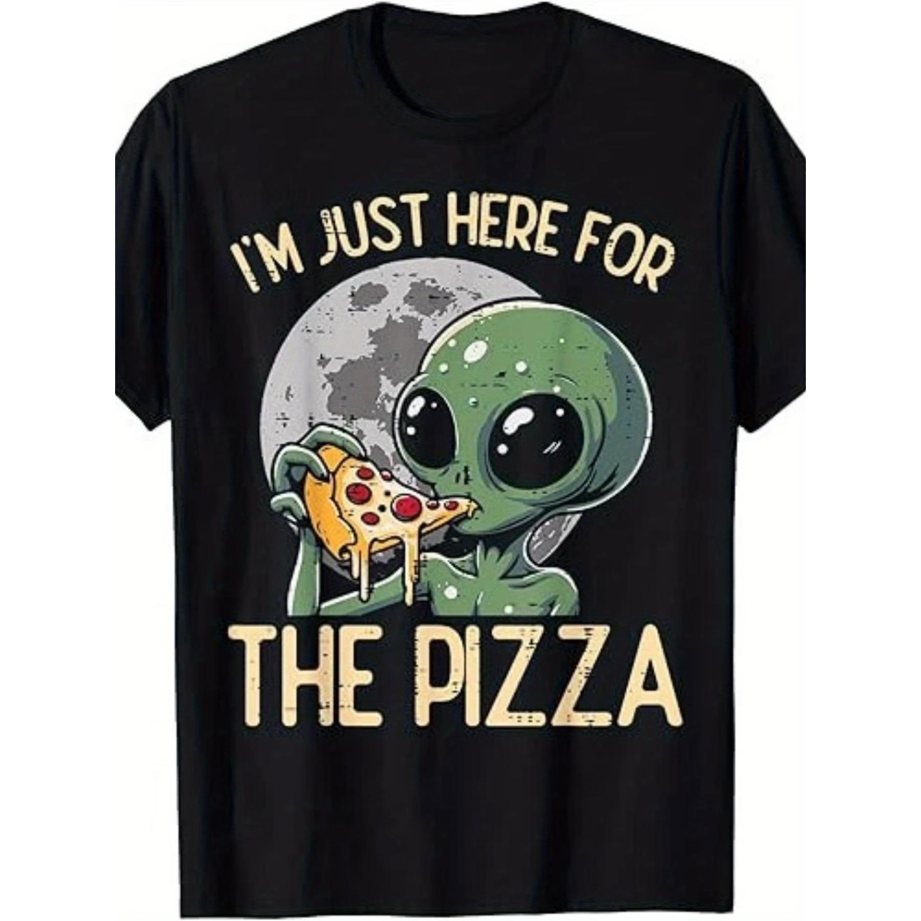 Men s Alien Only Eat Pizza Fun Pattern T-Shirt-Vintage 80s Pop Culture Design Green Alien and Pizza Slice-Soft Breathable Fabrics-Regular Pattern XXL чорний
Men s Alien Only Eat Pizza Fun Pattern T-Shirt-Vintage 80s Pop Culture Design Green Alien and Pizza Slice-Soft Breathable Fabrics-Regular Pattern XXL чорний