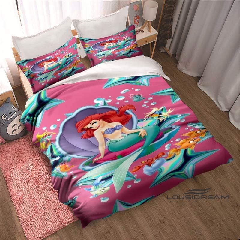 3D printed The Little Mermaid (Ariel) duvet cover and pillowcase bedding set, suitable for decorating boys and girls bedrooms 135X200cm
3D printed The Little Mermaid (Ariel) duvet cover and pillowcase bedding set, suitable for decorating boys and girls bedrooms 135X200cm