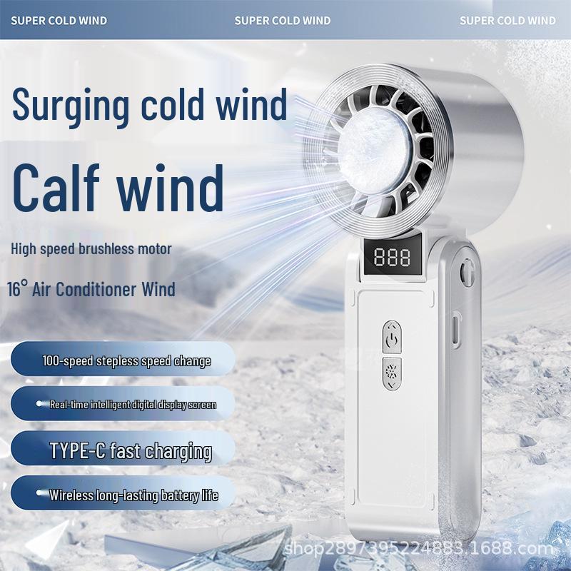 Turbo Air Cannon: Portable 10-Speed Handheld Fan with Adjustable Ice Pack for Outdoor Cooling Glacier White
Turbo Air Cannon: Portable 10-Speed Handheld Fan with Adjustable Ice Pack for Outdoor Cooling Glacier White