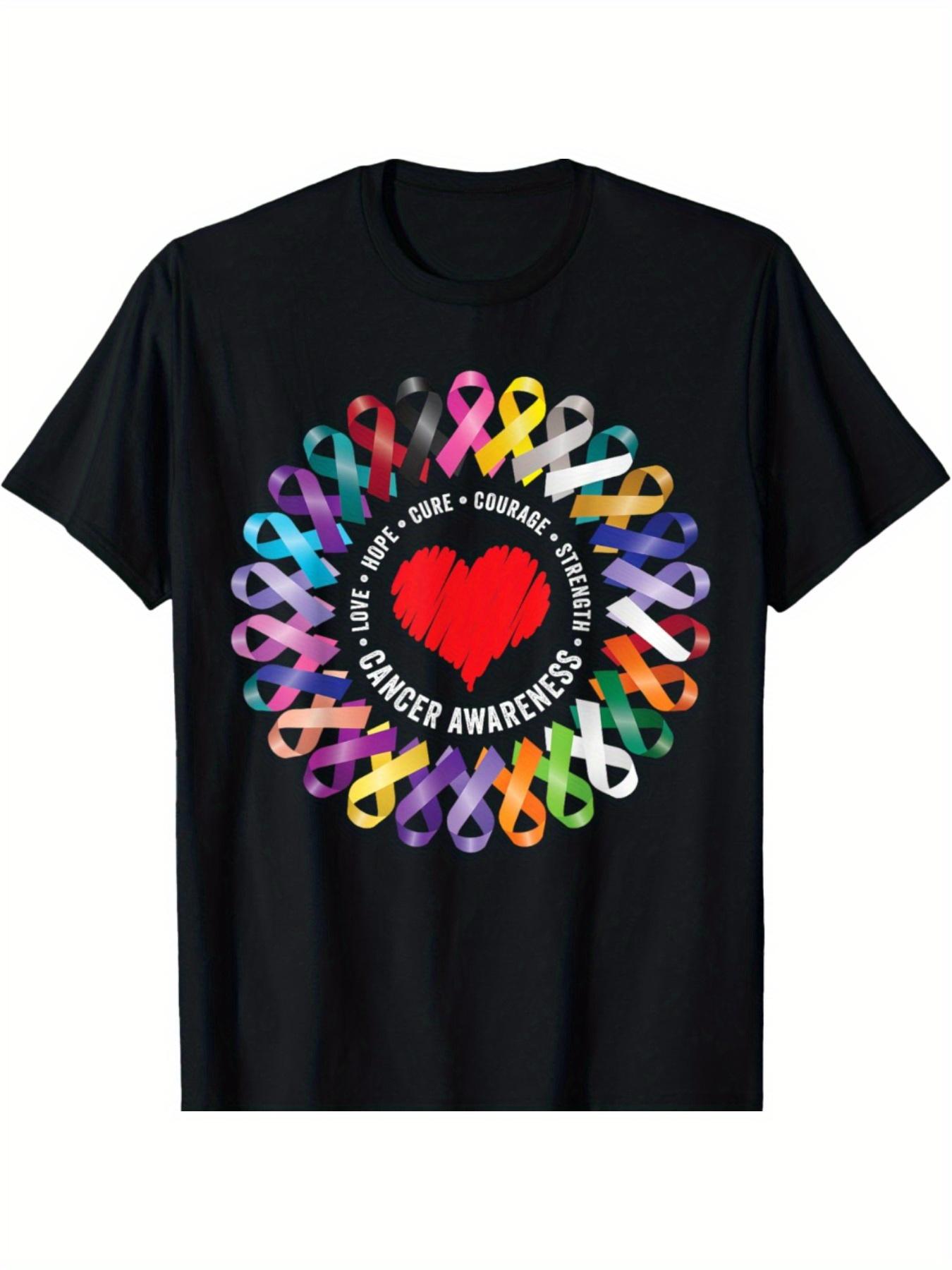 Women s Cancer Awareness Crew Neck T-Shirt - Slogan Pattern, Smooth Polyester Fabric - Casual & Festive Wear | Comfortable Fit | Machine Washable S разноцветный
Women s Cancer Awareness Crew Neck T-Shirt - Slogan Pattern, Smooth Polyester Fabric - Casual & Festive Wear | Comfortable Fit | Machine Washable S разноцветный