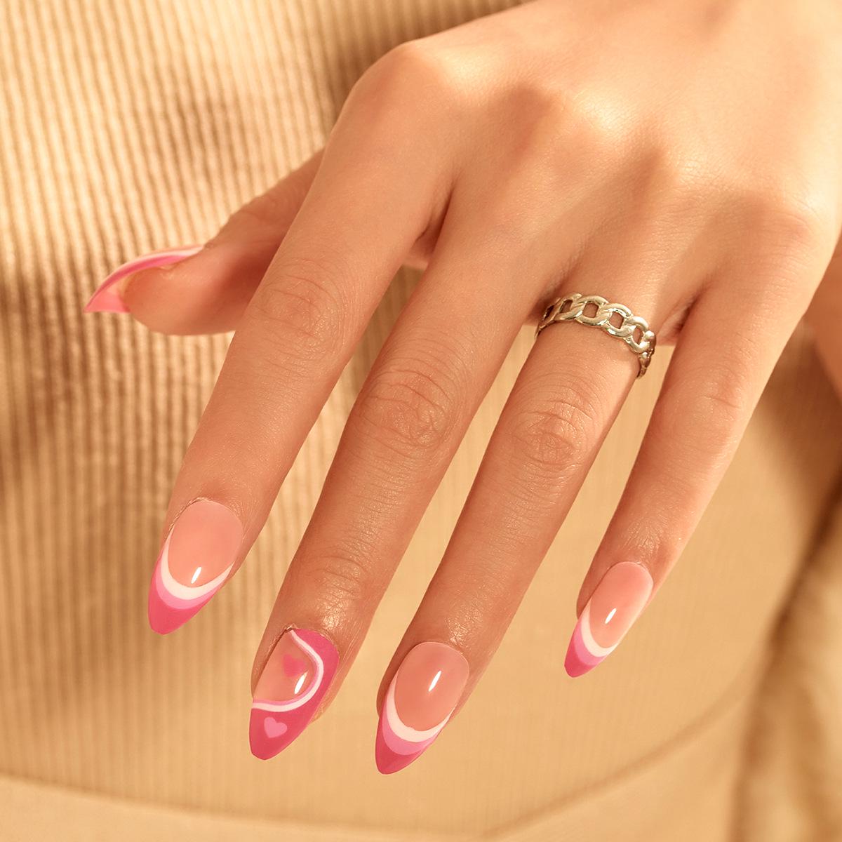 Exclusive Ballet Style French Heart Ombre Wearable Nail Art - Removable False Nail Tips
Exclusive Ballet Style French Heart Ombre Wearable Nail Art - Removable False Nail Tips