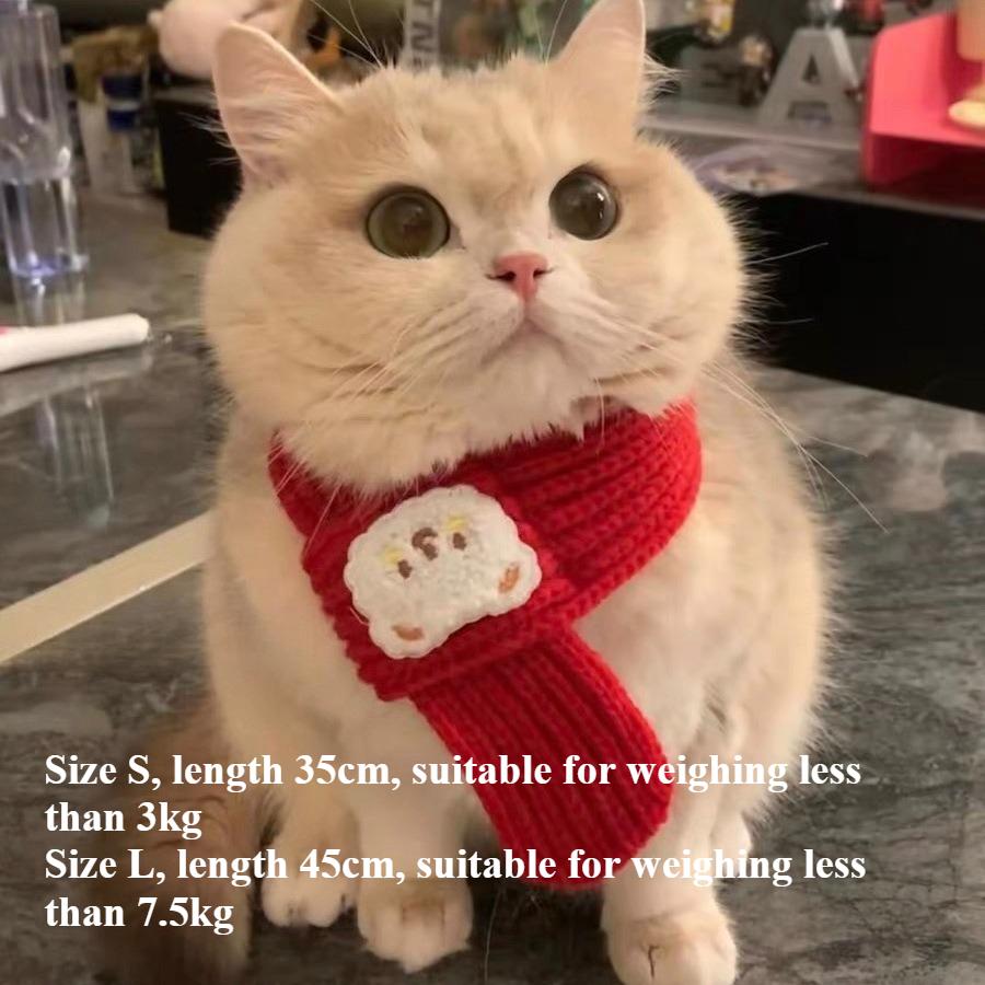Cat Dog Scarf Cartoon Bear Print Warm Prevent Detachment Pet Neck Scarf for Small Dogs Puppy Kitten New Year s Christmas Gifts S
Cat Dog Scarf Cartoon Bear Print Warm Prevent Detachment Pet Neck Scarf for Small Dogs Puppy Kitten New Year s Christmas Gifts S