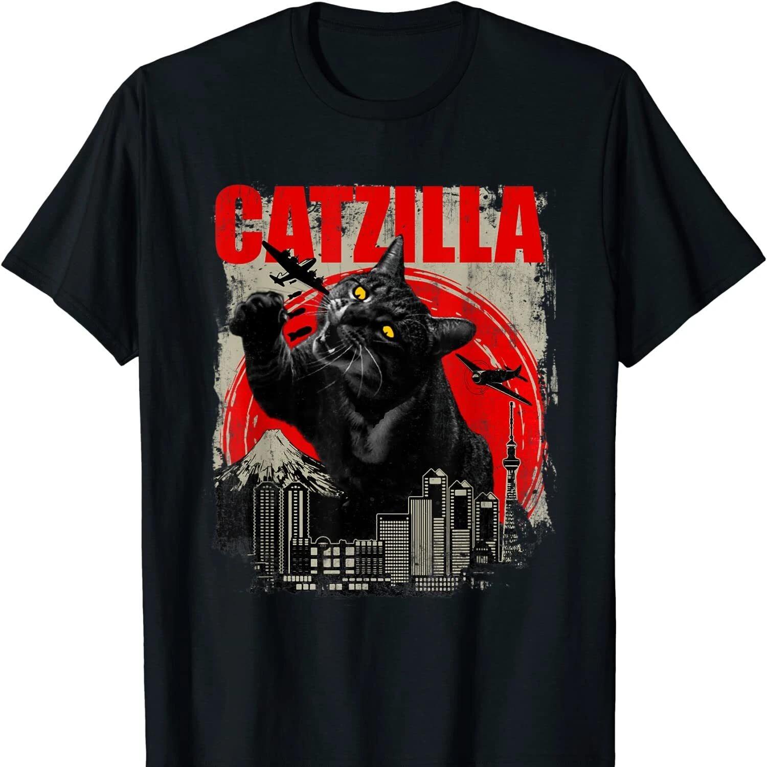 Monster Cat Catzilla Funny Cat Lovers Gift T Shirt New 100 Cotton Short Sleeve ONeck Tshirt Casual Mens Top S
Monster Cat Catzilla Funny Cat Lovers Gift T Shirt New 100 Cotton Short Sleeve ONeck Tshirt Casual Mens Top S