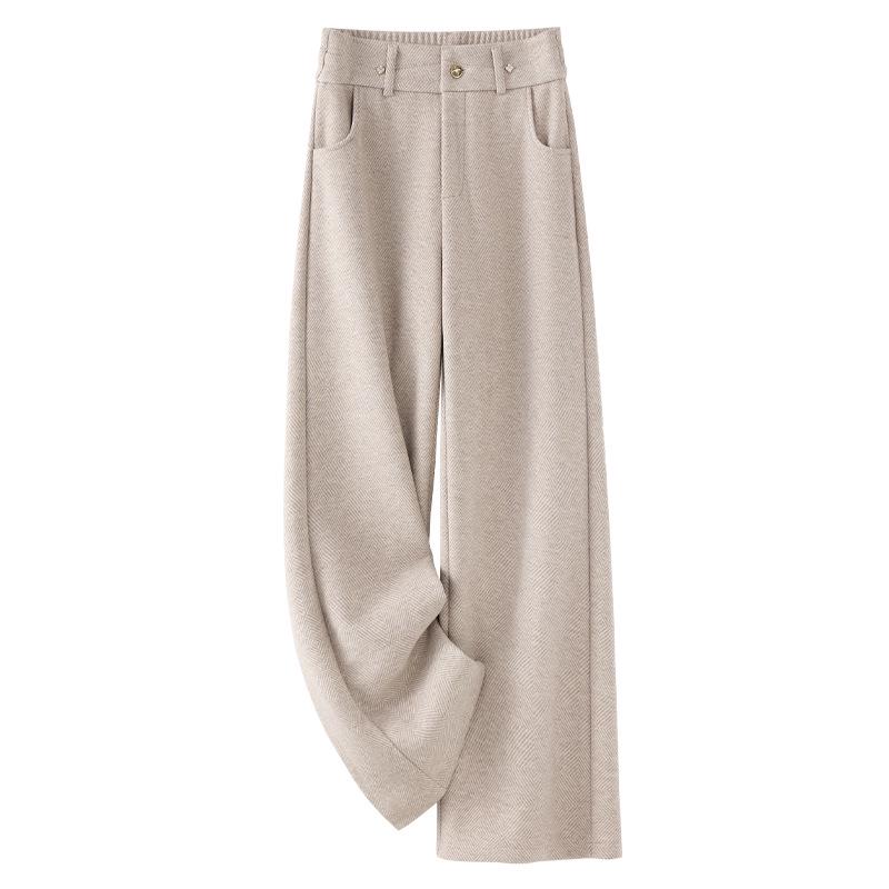 Apricot Herringbone High Waist Women s Wide-Leg Pants - 2024 Autumn/Winter Style, Casual, Drapey, Long Straight Fit. S
Apricot Herringbone High Waist Women s Wide-Leg Pants - 2024 Autumn/Winter Style, Casual, Drapey, Long Straight Fit. S