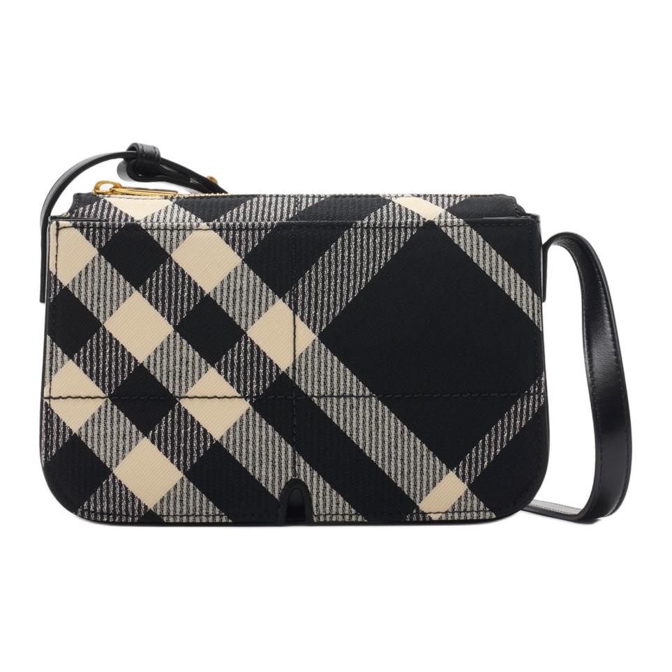 Burberry Check Canvas Leather Trim Crossbody Bag With Gold Hardware For Daily Use Basic Set (Bag+Dust Bag)
Burberry Check Canvas Leather Trim Crossbody Bag With Gold Hardware For Daily Use Basic Set (Bag+Dust Bag)