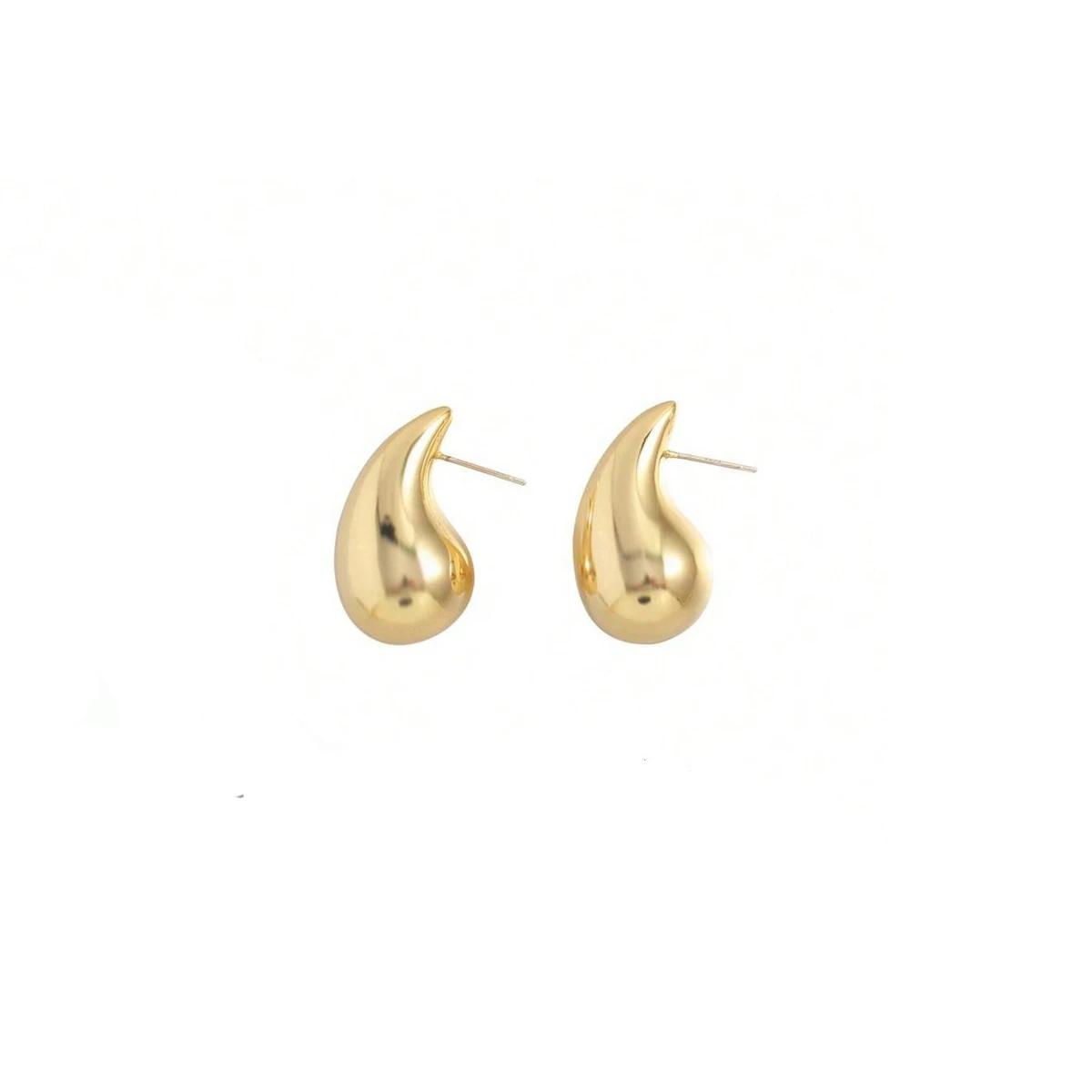 New Small Water Droplets CCB Gold Color Smooth Stud Earrings for Women Punk Geometry Zircon Accessories Girlfriend Gift
New Small Water Droplets CCB Gold Color Smooth Stud Earrings for Women Punk Geometry Zircon Accessories Girlfriend Gift
