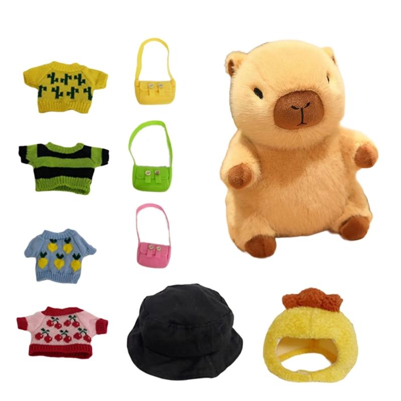 Наряжайте одежду и аксессуары капибары, мягкие игрушки капибары, игрушка капибара, мягкая кукла капибара, игрушка для раннего развития малышей 1
Наряжайте одежду и аксессуары капибары, мягкие игрушки капибары, игрушка капибара, мягкая кукла капибара, игрушка для раннего развития малышей 1