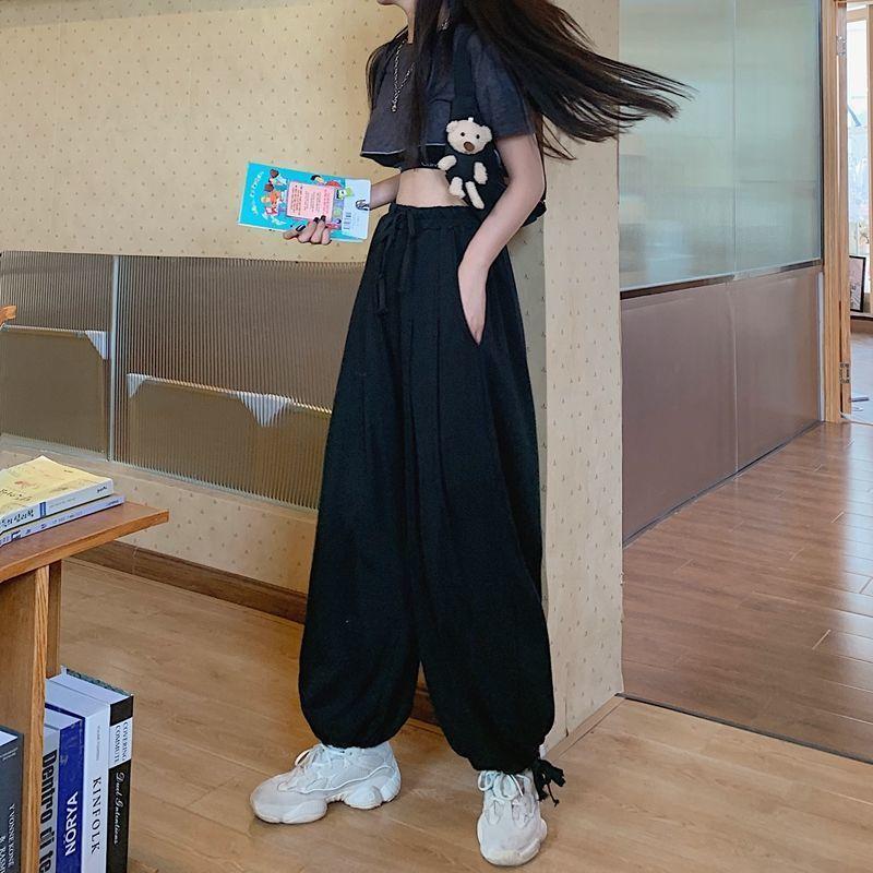 Women s Autumn/Summer Thin Loose Cuffed Lantern Pants - Japanese Style Drawstring Casual Wide-Leg Trousers | High-Waist Versatile Ankle-Length Pants 2XL чорний
Women s Autumn/Summer Thin Loose Cuffed Lantern Pants - Japanese Style Drawstring Casual Wide-Leg Trousers | High-Waist Versatile Ankle-Length Pants 2XL чорний