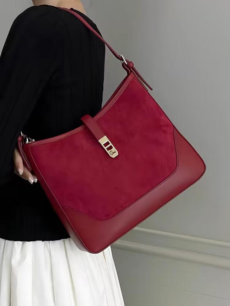 2026 High-End Retro Red Shoulder Tote for Women - Large Capacity, Perfect for Weddings 29x7x25 cm
2026 High-End Retro Red Shoulder Tote for Women - Large Capacity, Perfect for Weddings 29x7x25 cm
