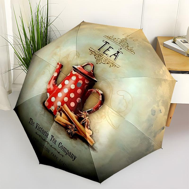 Tea, Victoria Tea Company Themed Automatic Opening and Closing Umbrella, Brightly Colored 8-rib Portable Umbrella, Suitable for Men and Wome
Tea, Victoria Tea Company Themed Automatic Opening and Closing Umbrella, Brightly Colored 8-rib Portable Umbrella, Suitable for Men and Wome