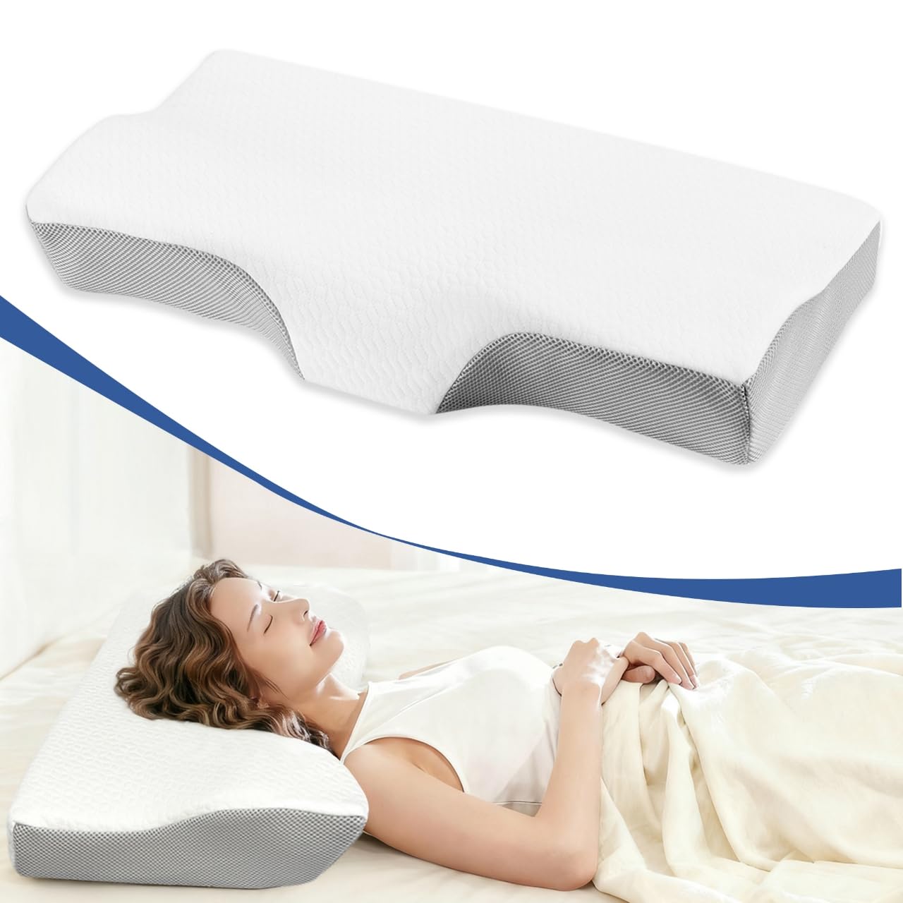 COZYNOVA Pillow for a Comfortable Sleep, High or Low, Triple-Layer Memory Foam Pillow [Low or High Adjustment Available, Breathable, Scientifically
COZYNOVA Pillow for a Comfortable Sleep, High or Low, Triple-Layer Memory Foam Pillow [Low or High Adjustment Available, Breathable, Scientifically