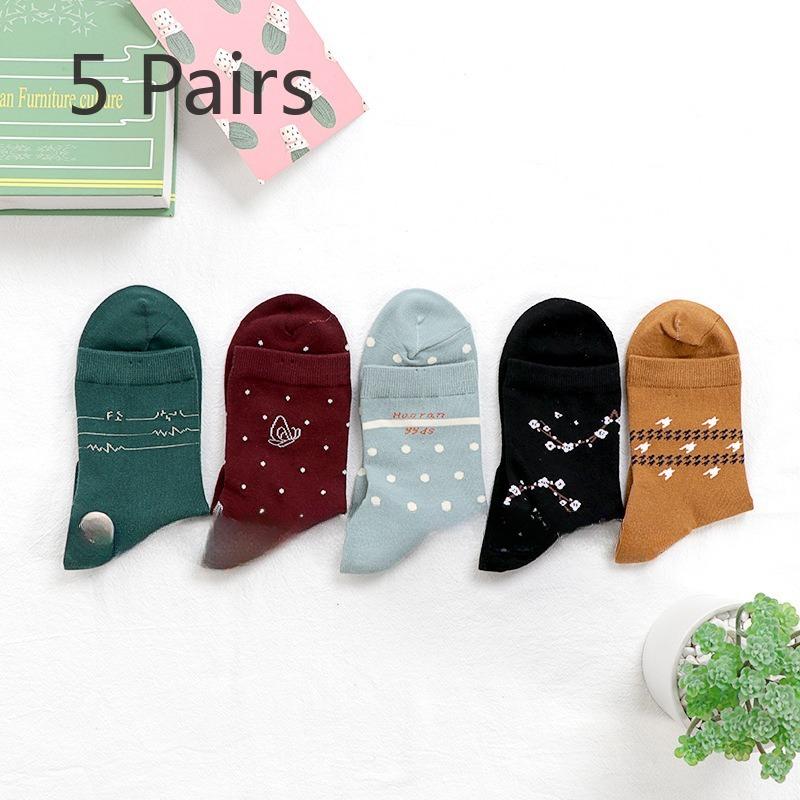 5 пар женских весенне-осенних полосатых носков-гольф из хлопка, не линяющих, для предотвращения трещин на ногах 5 Pairs
5 пар женских весенне-осенних полосатых носков-гольф из хлопка, не линяющих, для предотвращения трещин на ногах 5 Pairs