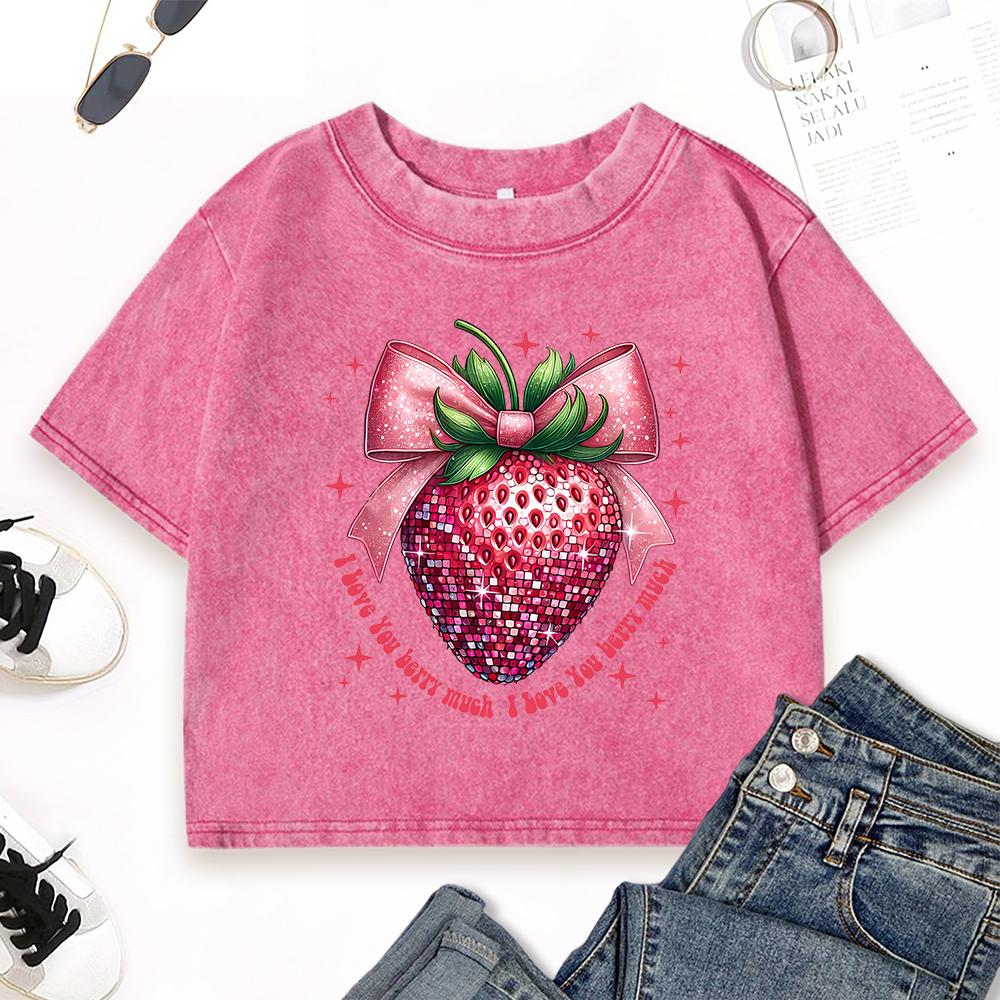 Я очень тебя люблю Принты с клубникой Женская выстиранная футболка Хлопковые футболки для фитнеса Y2K Летний кроп-топ Одежда M
Я очень тебя люблю Принты с клубникой Женская выстиранная футболка Хлопковые футболки для фитнеса Y2K Летний кроп-топ Одежда M