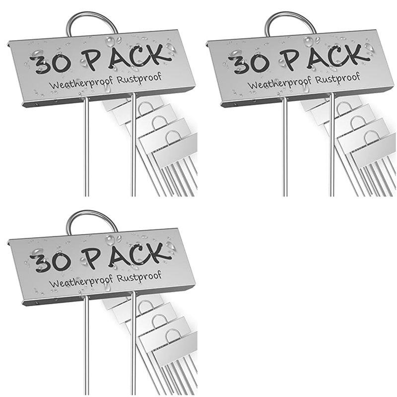 90-Pack Metal Plant Labels Weatherproof Garden Markers Reusable Nursery Tags For Vegetables Herb Flower Seed Greenhouse срібний
90-Pack Metal Plant Labels Weatherproof Garden Markers Reusable Nursery Tags For Vegetables Herb Flower Seed Greenhouse срібний