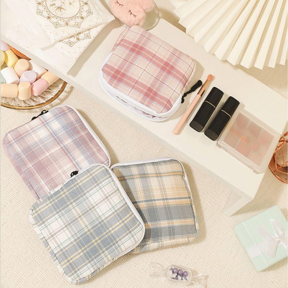 Multipurpose Sanitary Napkins Pocket Grid Pattern Coin Purse Cute Cosmetic Bag Travel Outdoor
Multipurpose Sanitary Napkins Pocket Grid Pattern Coin Purse Cute Cosmetic Bag Travel Outdoor